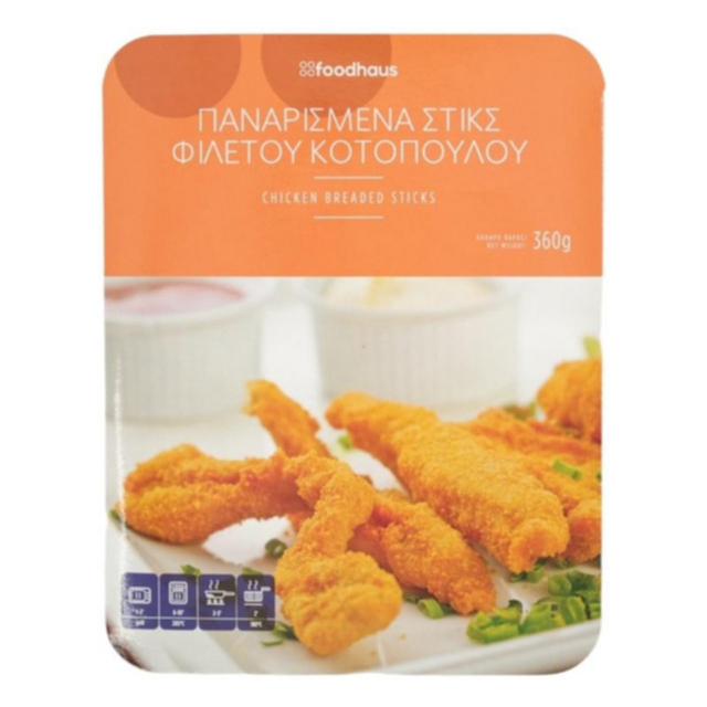 Παναρισμένα στικς κοτόπουλου 360g                  