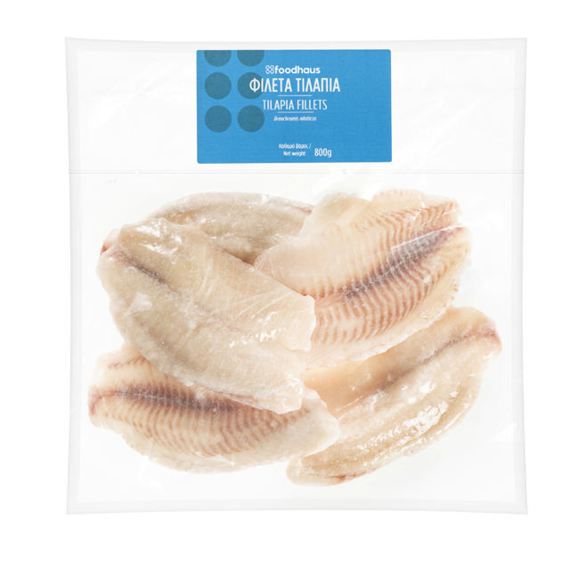 Tilapia fillet boneless skinless 800g                 