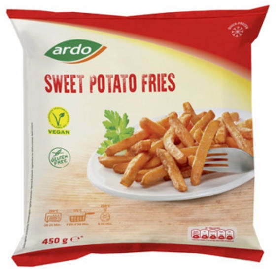 Ardo γλυκοπατάτες τηγανιτές 450g