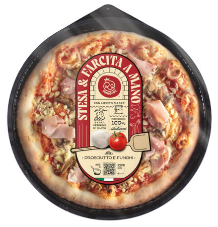 Pizza Prosciutto Funghi 400g
