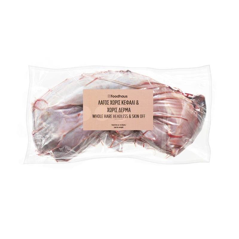 Λαγός χωρίς κεφάλι & χωρίς δέρμα 1900g