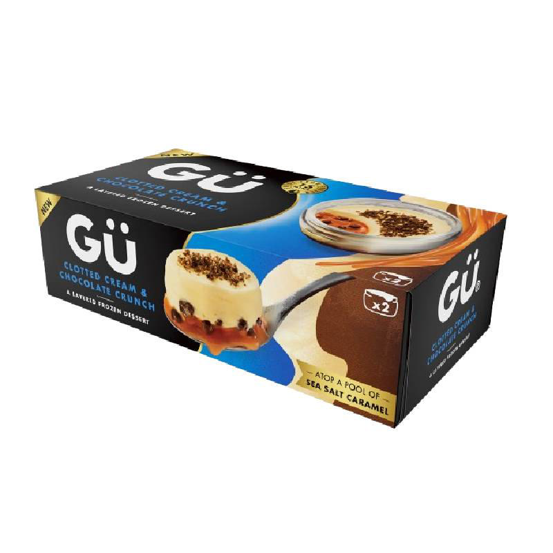 Gu Παγωτό Sundae με κρέμα & τραγανή σοκολάτα 2x80g