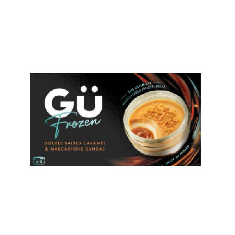 Gu Παγωτό Sundae με διπλή αλατισμένη καραμέλα 2x85g
