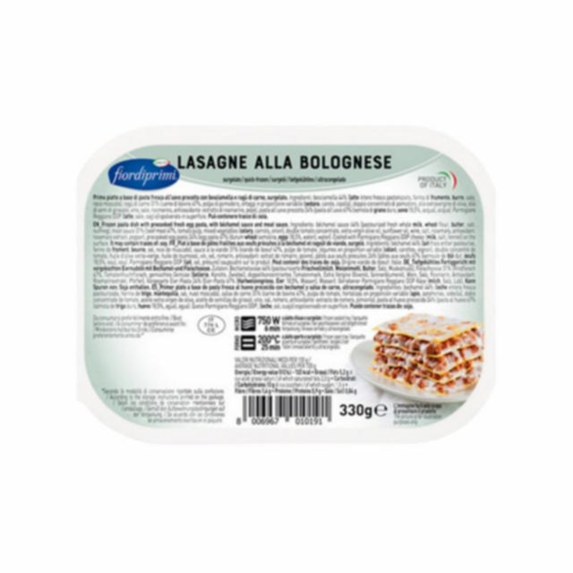 Fiordiprimi Lasagne alla bolognese 330g                      