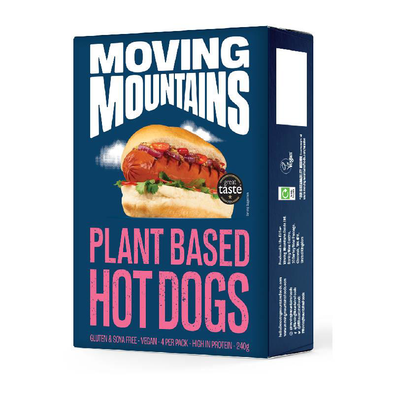 Moving Mountains Vegan hot dog 4 x 60g                              