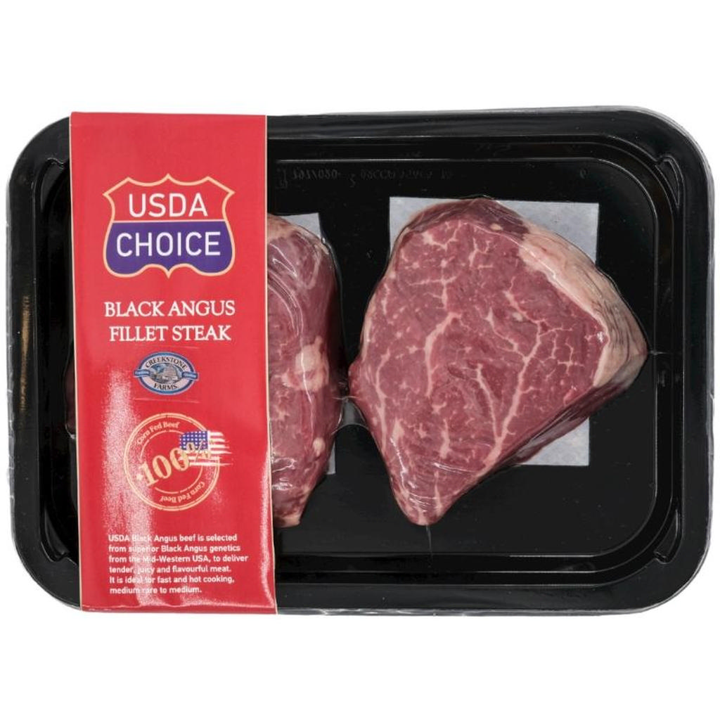 USDA Black Angus Grain Fed Βοδινό Φιλέτο Αμερικής 430g