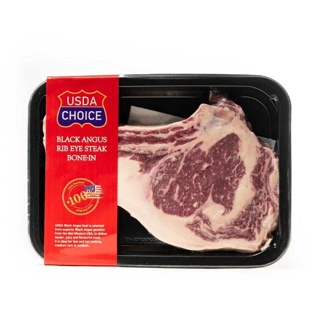 USDA Black Angus Grain Fed Σπαλομπριζόλα με κόκκαλο Αμερικής 425g                       