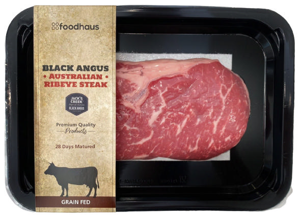 Australian Black Angus Ribeye Steak Grain fed 300g