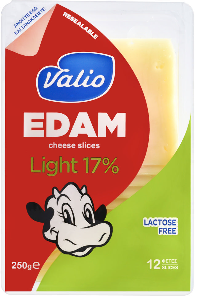 Valio Τυρί Ένταμ 17% λιπαρά σε φέτες 250g