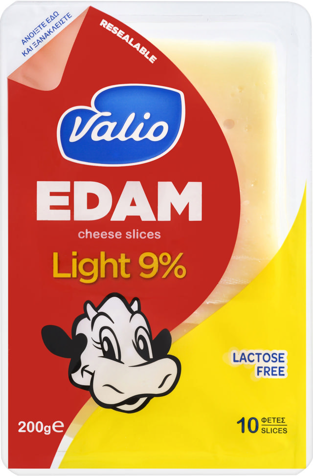 Valio Τυρί Ένταμ σε φέτες 9% 200g