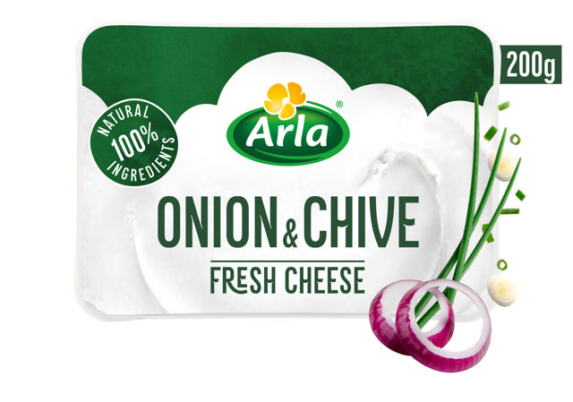 Arla Τυρί κρέμα με κρεμμύδι & σχοινόπρασο 200g