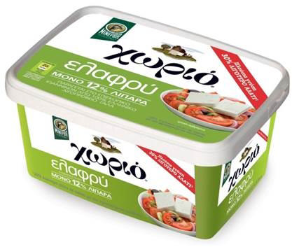 Χωριό Φέτα light τάπερ 360g 