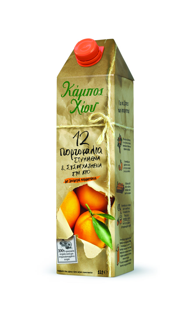 Kampos Chios Nfc Orange Bits Juice 1L