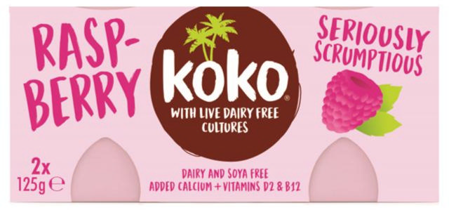 Koko Dairy Free Εναλλακτικό γιαούρτι με γεύση βατόμουρο 2 x 125g