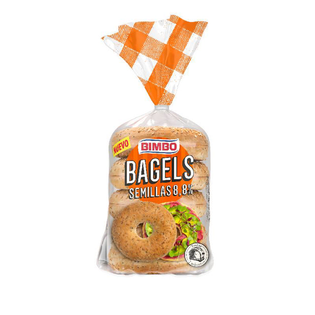 Bimbo Wholegrain Bagels 300g