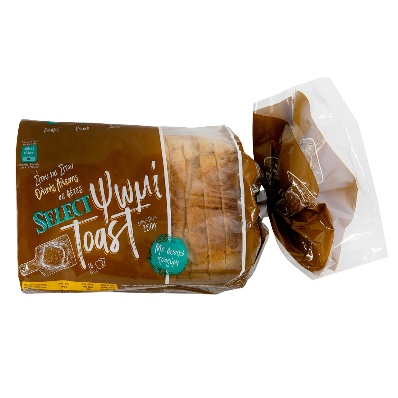 Ψωμί ολικής άλεσης σε φέτες 350g