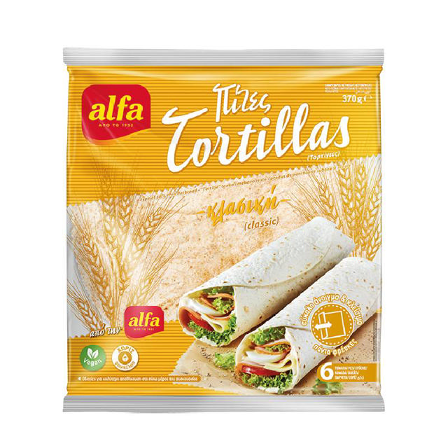 Alfa Tortilla Classic 6x25cm 370g