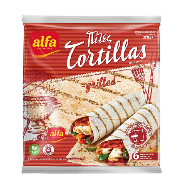Alfa Tortilla Grilled 6x25cm 370g