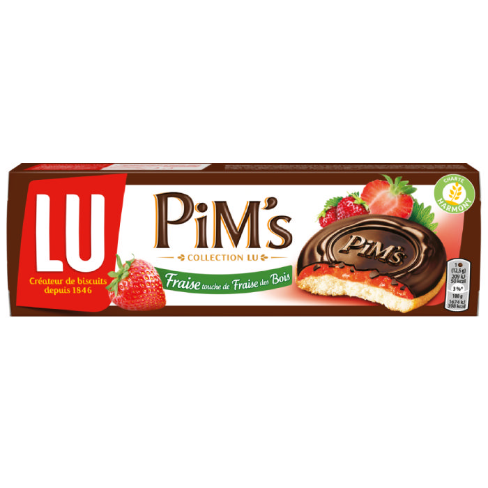 Μπισκότα με φράουλα Pim's 150g