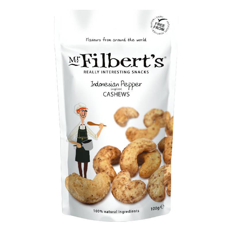Μr Filberts Indonesian Peppered Cashews 100g